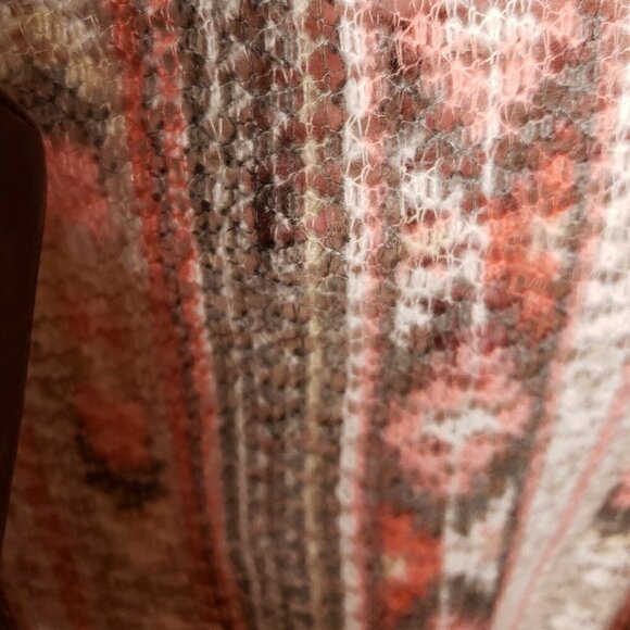 Maurices New Womens Soft Thin Open Knit Aztec Long Sleeve Tunic Sweater Small - Picture 4 of 8